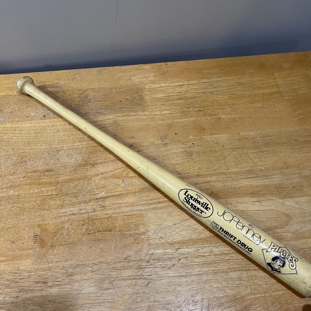 Vtg 1988 Pittsburgh Pirates Louisville Slugger Bat JCPenney Thrift Drug 80s MLB